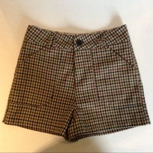 High Waisted Ladies Wool Shorts
